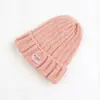 2025 Gorro de Punto Rayas Retorcidas de Moda Versátil Otoño e Invierno Ins Lindo para Hombres y Mujeres Gorro Cálido de Lana Tejido