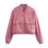 Aliexpress Popular Comércio Exterior Transfronteiriço Roupas Europeias e Americanas Atacado Primavera Novo Jaqueta Bomber com Bolso Grande
