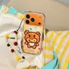 Desenhos Animados Fofos Linhas Dudu Zawemon Adequado para Capa de Celular Apple 17Promax Iphone16 Luxo 15 Coreano