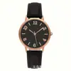 Reloj Sencillo de Mujer Más Vendido Transfronterizo con Esfera Cortada en Diamante Color Oro Rosa, Reloj de Cuarzo, Reloj de Pulsera Versátil, Venta al por Mayor Dropshipping