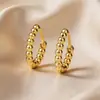 1 Par de Brazaletes para Oreja Estilo Coreano Estilo Ins Chapados en Oro de 18 Quilates Flor Simple Aro Pequeño Pendientes Versátiles para el Día a Día Joyería para Mujer Venta al por Mayor