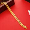 Moneda europea oro vietnamita pulsera de hoja para mujer simulación oro al vacío chapado fila única fabricantes de pulseras para mujer al por mayor