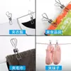 Clip de Resorte de Alambre de Acero Inoxidable Sólido Clip de Cola Larga para Secar Pescado, Ropa, Calcetines, Clip a Prueba de Viento para Pantalones, Clip Metálico de Almacenamiento