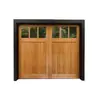 Casa de Alta Gama Puerta de Garaje de Madera Maciza Puerta de Madera Control Remoto Puerta Basculante Eléctrica Aleación de Aluminio Puerta de Madera de Aluminio