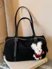 Bolsa de Ombro Casual Transfronteiriça de Grande Capacidade para Mulheres 2025 Nova Bolsa Tote Retro de Ombro de Grande Capacidade para o Dia a Dia