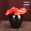 Potes de cerâmica de barro para vinho no atacado 1kg 2kg 3kg 5kg 5kg para uso doméstico, potes selados para armazenamento na adega com tampas de cerâmica e rolhas de madeira