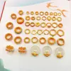 Accesorios Bañados en Oro Plata Anillo para Correr Cuentas Semiacabadas Joyería de Cristal DIY Collar Plata S925 Producto Nuevo