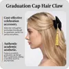 Artículo Popular de DouyinPasador para el Pelo con Gorro de Graduación Tocado Creativo Pinza de Agarre Fuerte Fijación Segura Accesorio para Peinado de Fotos de Graduación