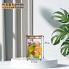 Frascos Sellados Personalizados, Frascos de Almacenamiento de Borosilicato Alto, Cocina Cereales, Snacks, Botellas de Almacenamiento de Fruta Desecada, Frascos de Almacenamiento de Té