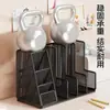 Escritorio Estantería Portadocumentos Estante Metálico Organizador Cajas de Almacenamiento para Carpetas Suministros Juego Completo