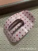 Pinza para el cabello ovalada estilo coreano/japonés para mujer, Pinza de garra plana de cuadros de lunares para moño de pelo, Pinza de pico de pato grande, Pinza para el cabello con lazo, Accesorios para el cabello