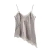 Europa Transfronteriza INS Verano Nueva Moda Sexy Camisola Estilo Lencería con Ribete de Encaje