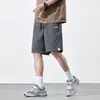 Pantalones cortos de algodón puro para hombre, nuevo estilo de verano 2026, pantalones casuales holgados de longitud media, pantalones de 5 puntos color caqui de alta gama