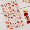 Pegatinas Originales para Uñas de Pony de Año Nuevo 5D en Relieve Tridimensional Fortuna Carpa DIY Pegatinas de Arte de Uñas Accesorios Modelo Hg