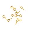 Clavo de ángulo de oveja de 9 caracteres chapado en oro y cobre que conserva el color, varilla de rosca autorroscante, pasador, colgante, anillo, perla, accesorios de joyería de bricolaje