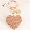 Nuevo Llavero de Aleación de Amor Creativo Diamante Amor Cubierta para Audífonos Colgante para Bolsa Etiqueta de Metal con Texto Accesorios