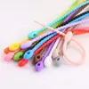 Cinchos de Silicona de Colores Personalizados Cinchos de Cable de Rana Llavero de Bolsa DIY Colgante de Muñeca Cinchos de Cable de Silicona para Cable de Datos