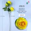 Flor Artificial 3 Cabeças cor de primavera peônia estrangeira casamento europeu flor de seda fileira de flores de salão de casamento flor decorativa de estrada janela bonita Chen