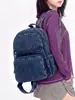 Mochila de mezclilla transfronteriza 2026 nueva, casual y versátil, mochila de viaje ligera con gran capacidad para hombres y mujeres