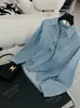 Recomendação PrincipalCamisa Jeans Yuran 26 Primavera/Verão Nova Padrão Vintage Algodão Nuvem Lavada à Pedra Gola Reversível