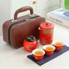 Conjunto de Chá Moderno e Simples de Uma Panela e Três Xícaras para Exterior Conjunto de Chá Portátil para Viagem Armazenamento Presente Corporativo Conjunto Rápido de Xícaras de Chá