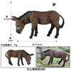 Simulación Cognitiva Animal Sólido Aves de Corral Ganado Burro Modelo Cría Burro Manchado Burro Juguete Burro Adornos