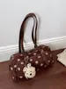 Elegante bolso de lunares para mujer, nuevo bolso de lona para el hombro 2026, elegante y versátil para ir al trabajo y citas, bolso de hombro