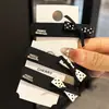 Pinza para el pelo estilo retro Chanel, pinza BB negra, pinza para el pelo de lazo de lunares simple, pinza de pico de pato de moda, pinza para flequillo lateral