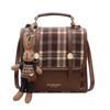 Bolsa de Estudiante de Moda Vintage Color Contraste 2024 Nueva Mochila Casual Moderna Nicho Textura de Alta Gama Combinación con Todo Bolso de Mujer