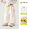 Compra 2 Artículos y Obtén 3 Yuan de Descuento Pantalones Deportivos de Otoño para Niñas Dudu Pantalones Largos para Niñas Pequeñas Moda de Otoño Ropa Moderna para Niños