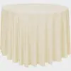 Mantel satinado exclusivo transfronterizo para hoteles, mantel redondo para bodas y restaurantes, mantel de color liso, faldón de mesa impermeable de seda de alta gama