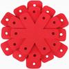 Porta-Panela de Feltro Transfronteiriço, Tecido Não Tecido, Protetor de Panela Antiaderente, Isolamento Térmico Hexagonal, Antiderrapante, Resistente ao Calor, Protetor de Feltro Anti-Escaldamento, Padrão Floral