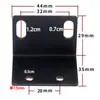 Soporte de esquina para gabinete receptor de micrófono inalámbrico universal, soporte en L para micrófono, accesorio de montaje para flight case estándar 1U