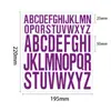 Amazon Pegatinas de Letras en Inglés Decorar Niños DIY Pegatinas Coloridas Impermeables y a Prueba de Aceite PVC Pegatinas de Letras Coloridas