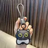 Llavero Colgante Gatito de Cuero Lindo Llavero Colgante Muñeca Regalo Creativo de Dibujos Animados de Pareja de Cuero Colgante de Bolsa de Regalo