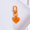 Color Caramelo Amor Metal Llavero Colgante Color Corazón airpods Colgante Joyería Simple para Bolsa