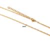 Acero Inoxidable Chapado al Vacío en Oro de 18K Cadena de Eslabones Torcidos Moderna Versátil Cadena de Caja Extensión Collar Joyería DIY Cadena Lisa