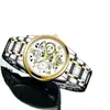 Reloj Inra Tendencia de Moda Acero Ligero de Lujo Correa de Acero Cuarzo Reloj para Hombre 5913
