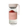 Vaso Refrescante Resistente al Calor Estilo Coreano para Mujeres con Cordón Portátil para Pausa del Té Taza de Té de Flores Vaso de Agua Simple para Hombres de Negocios