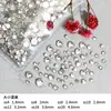 Strass Flat Diamond Cor Branco Translúcido AB Cristal Redondo Vidro Diamante Joia para Unha Adesivos de Unha Especial Transfronteiriço