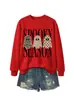 Amazon eBay tienda independiente moda versátil mujer temporada espeluznante tres fantasmas sudadera divertida