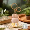 Llavero Colgante de Gatito Negro Flocado Lindo, Figura de Gato de Moda, Llavero para Mochila, Regalo de Máquina de Peluches