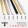 Aleación de aluminio Tira en forma de T con ranura en T Tira tipo tarjeta color oro titanio Tira selladora de bordes Azulejo chapa de madera Tira de borde prensado junta decorativa metálica