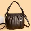 Bolsa Feminina de Couro Macio de Alta Qualidade, Bolsa para Mãe, Novo Modelo 2025, Bolsa de Ombro Feminina de Grande Capacidade, Bolsa Transversal da Moda para Mulheres