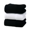 Toalla deportiva personalizada de fábrica de algodón blanco y negro 32*110, toalla de maratón para fitness con absorción de sudor extendida, logotipo bordado