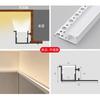 Fita de Luz Pálpebra Dupla Luz de Teto Calha Fita de LED Refletiva Triangular Lavagem de Parede Oblíqua 45 Graus Fita de Luz Linear Luminosa