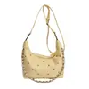 Bolsa Jeans Casual Feminina Mulher 2026 Primavera Novo Estilo Bolsa Transversal Bolsa de Mão Estilosa Nicho Bolsa de Ombro Único Sob o Braço
