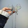 Pinza para el Cabello de Mariposa con Borla de Hada Súper, con Acabado de Alta Gama, Pasador para Mujeres, Pinza de Tiburón para la Parte Posterior de la Cabeza, Accesorio para el Cabello para Cola de Caballo Baja Semirrecogida