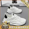 Nuevos zapatos de verano para hombre, zapatillas blancas de malla transpirable, zapatos deportivos gruesos de moda versátiles, zapatos casuales de moda estilo papá