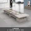 Mesa de Reunión Mesa Larga Simple Moderna Tira Larga Tamaño de Oficina Mesa Grande Mesa de Lectura Simple Curva